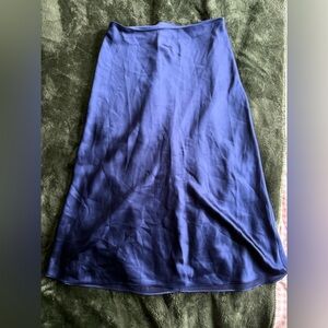 Club Monaco Deep Blue A-Line Maxi Skirt